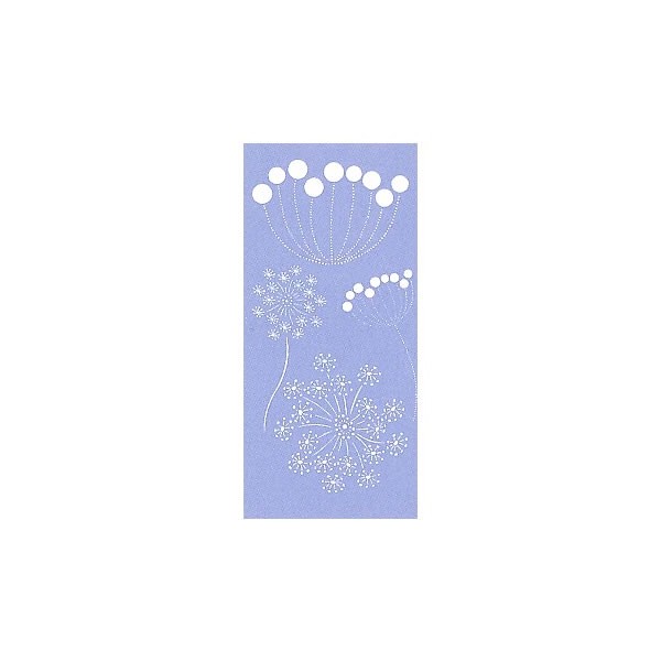 Plantilla Fantasy Flowers 15x30cm