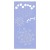 Stencil Fantasy Flowers 15x30cm
