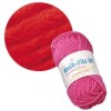 Machine felting wool, red