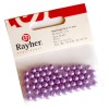 Perlas violetas 6mm, 60 unidades