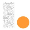 Autocollant peel-off libellule orange