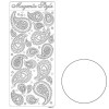 Autocollant Paisley blanc