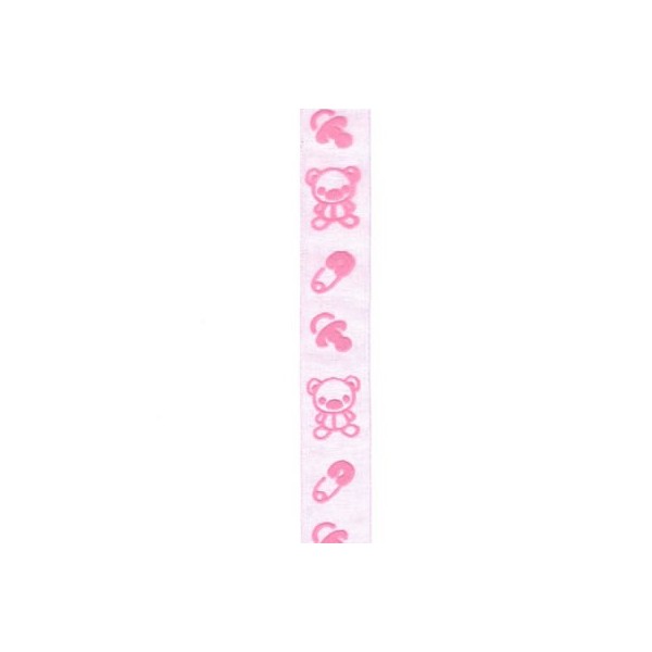 Band Teddy rosa, 15mm/20m