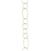 Gold plated chain, 22x44mm, 1m