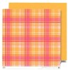 Paper orange-pink plaid