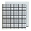 Papel negro-blanco, plaid