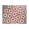 Matrix Mosaic, rot, quadrat, 10x10x2mm
