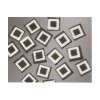 Matrix Mosaic, noir, carrés, 10x10x2mm