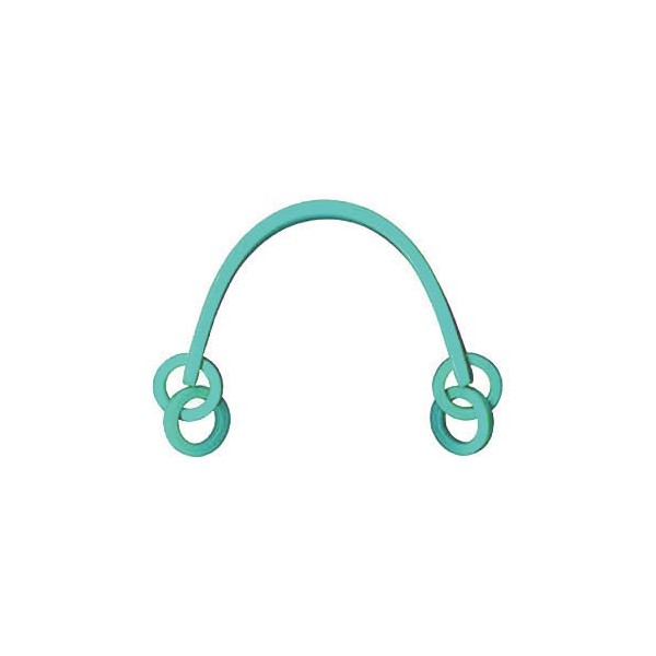 Anses de sac en plastique Lolita, turquoise
