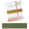Natural silk thread, 0.35mm/2m, green