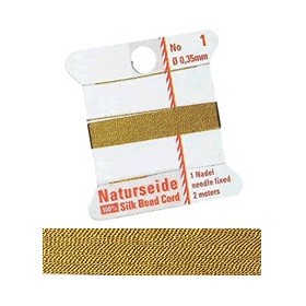 Naturseide 0.35mm/2m, gold