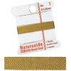 Natural silk thread, 0.35mm/2m, gold