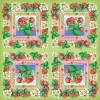 Servilletas  fresas, 1 paquete de 12 unidades