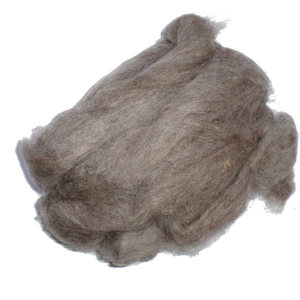 Felting wool, natural brown