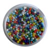Perles mix, 17g, couleurs vives