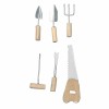 Outils en métal / bois, miniatures, 6 pces