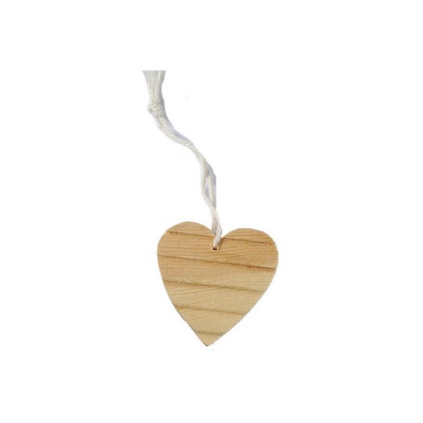 Corazon de madera natural 5cm