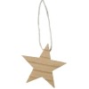 Stern aus Holz natur 5cm