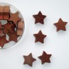Estrelas de madera, marron, 2.5cm, 18 pzas