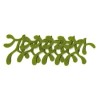 Felt leaves 80mm, green, 6 pcs
