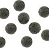 Cuentas de lava volcánica, 10mm, 10 unidades