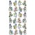 Stickers Snowmen, 1 sheet