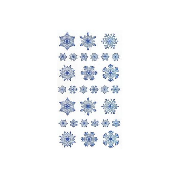 Stickers copos de nieve, 1 hoja
