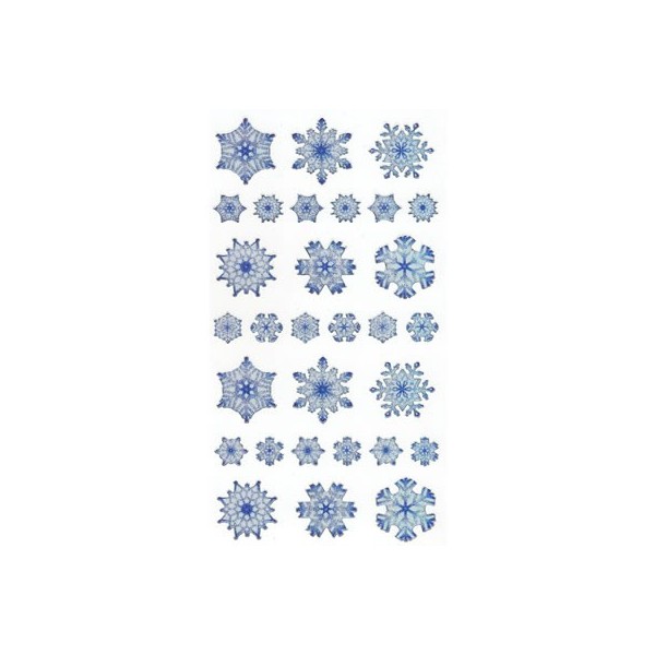 Stickers Schneeflocke, 1 Blatt