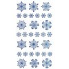 Autocollants flocons, 1 feuille