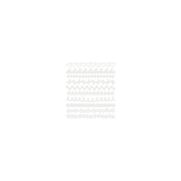 Bazzill Just the edge - Paper Ribbon white