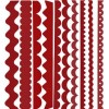 Bazzill Just the edge - Paper Ribbon rojo Red Devil