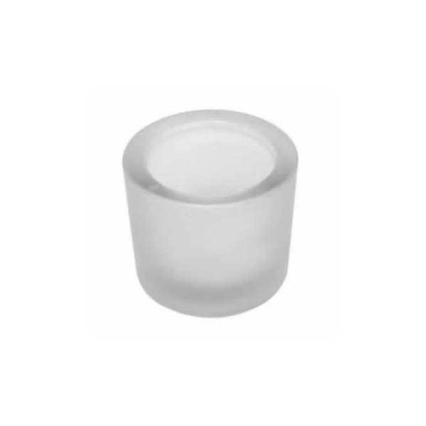 Candle jar frosted glass, Ø7cm