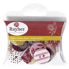 Motif buttons Modern, 30 pcs assorted