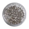Metal pearls silver 8mm/80pcs