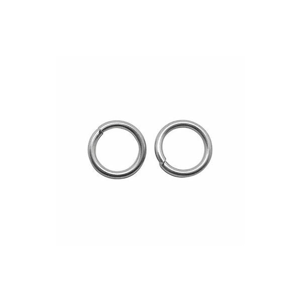 10 anillas plateadas, 9mm