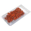 Oeillets ronds, 4+8mm, 75 pièces, orange