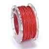 Waxed cord, Ø1mm- 5m, red