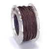 Waxed cord, Ø1mm- 5m, brown