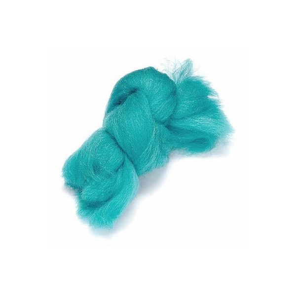 Felting wool, turquese