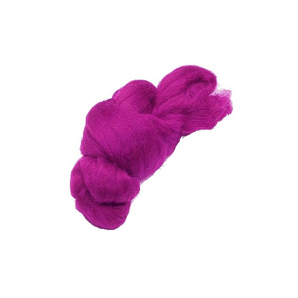 Felting wool, cyclamen