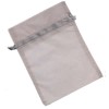 Pochette cadeau organza 12x17cm, argent