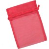 Pochette cadeau organza 12x17cm, rouge