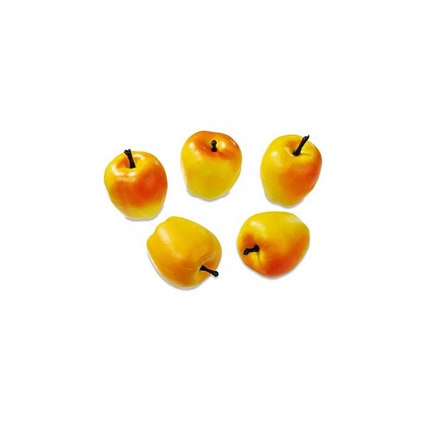 Yellow apples 3cm, 8 pcs