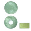 Mother-of-pearl element, circle, light green