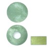 Mother-of-pearl element, circle, light green