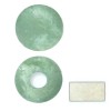 Mother-of-pearl element, circle, white