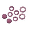 Muschelteile-Mix, Kreis violett, 8 Stk