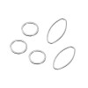 Metal parts mix, oval, 5 pcs