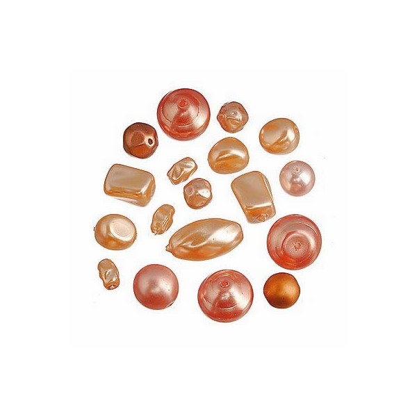 Perles mix abricot, 15g