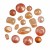 Glass wax beads mix, apricot, 15g